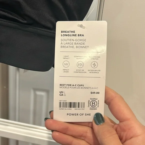 New Athleta Breathe Longline Bra - Picture 5 of 9